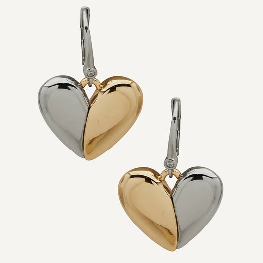 أقراط على شكل قلب للنساء