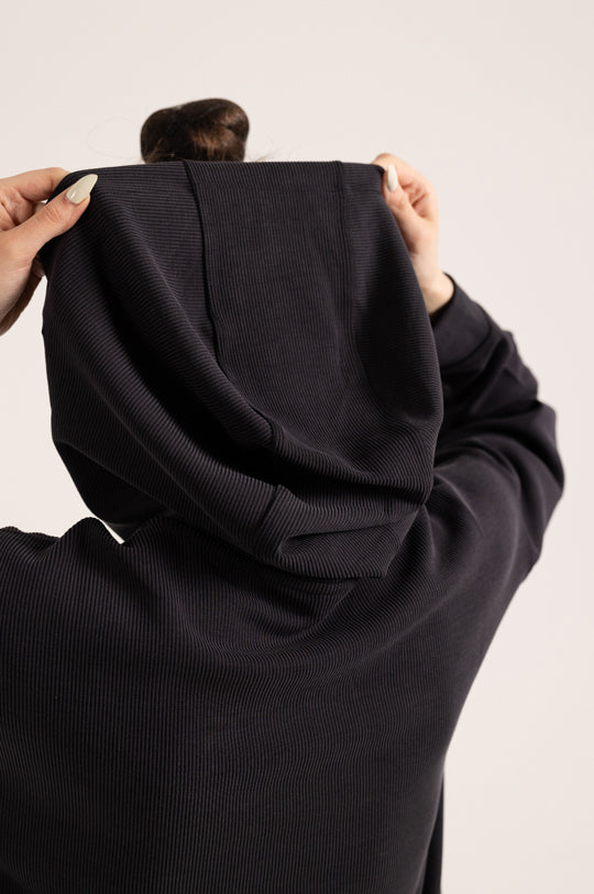 هودي هاي لاين ريب بسحاب كامل وجيوب