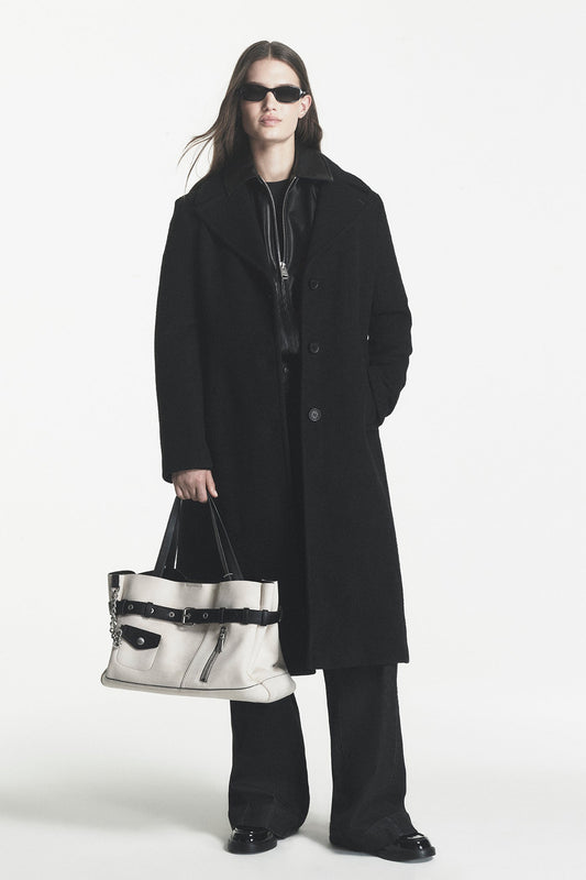 Black Single-Breasted Coat