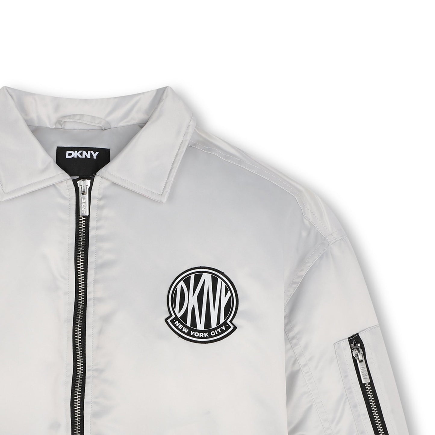 LONG SLEEVE BOMBER JACKET WITH LOGO