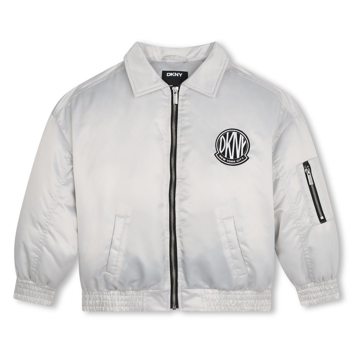 LONG SLEEVE BOMBER JACKET WITH LOGO