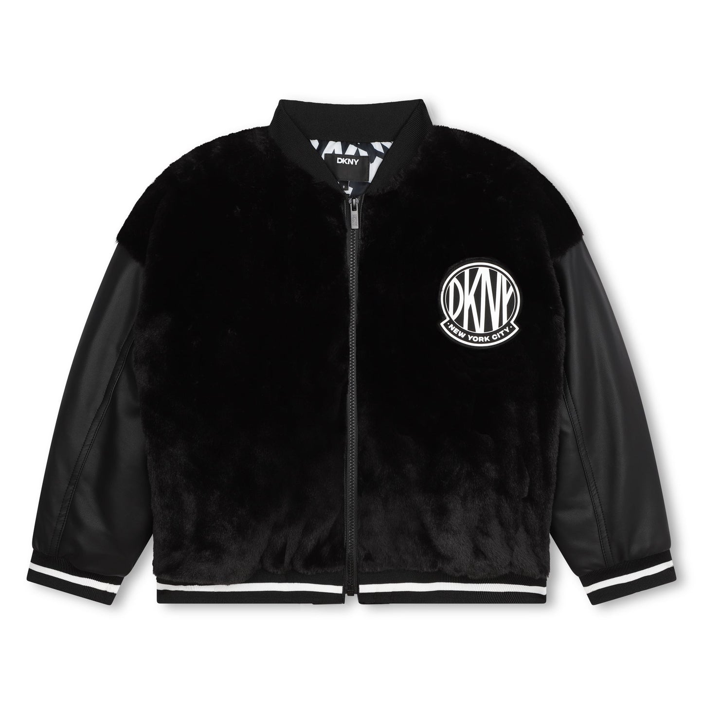 LONG SLEEVE BOMBER JACKET WITH LOGO