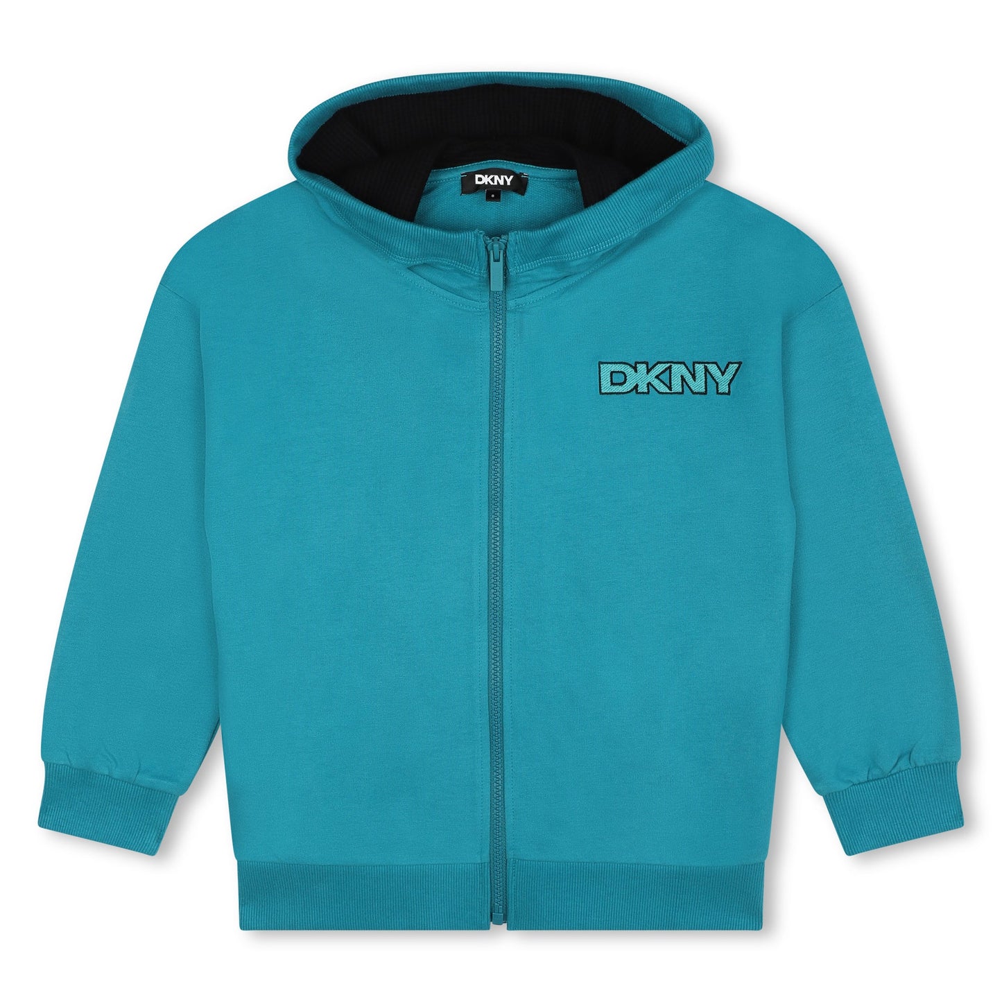 LONG SLEEVE HOODED CARDIGAN WITH LOGO