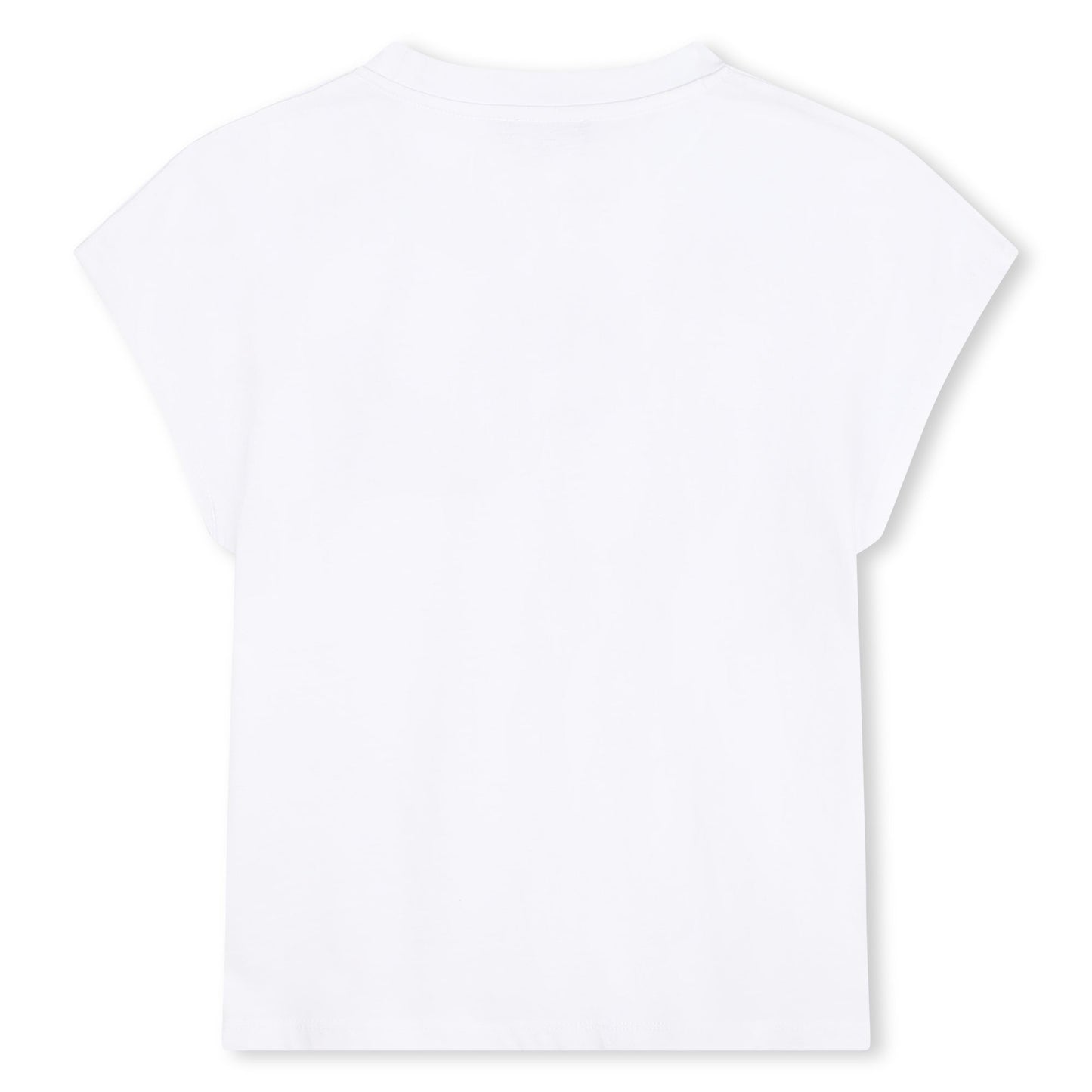 SMALL SLEEVE CREW NECK TEE WITH LOGO