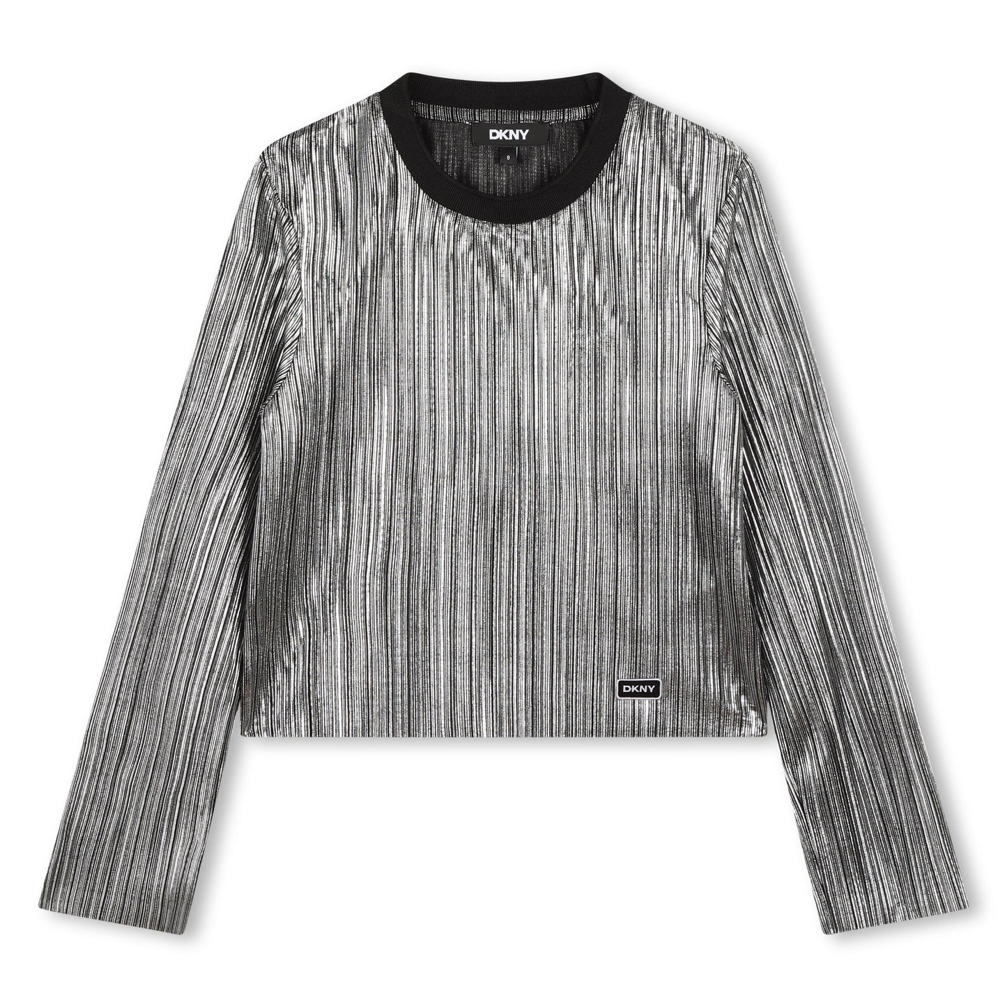 LONG SLEEVE CREW NECK TEE WITH LOGO