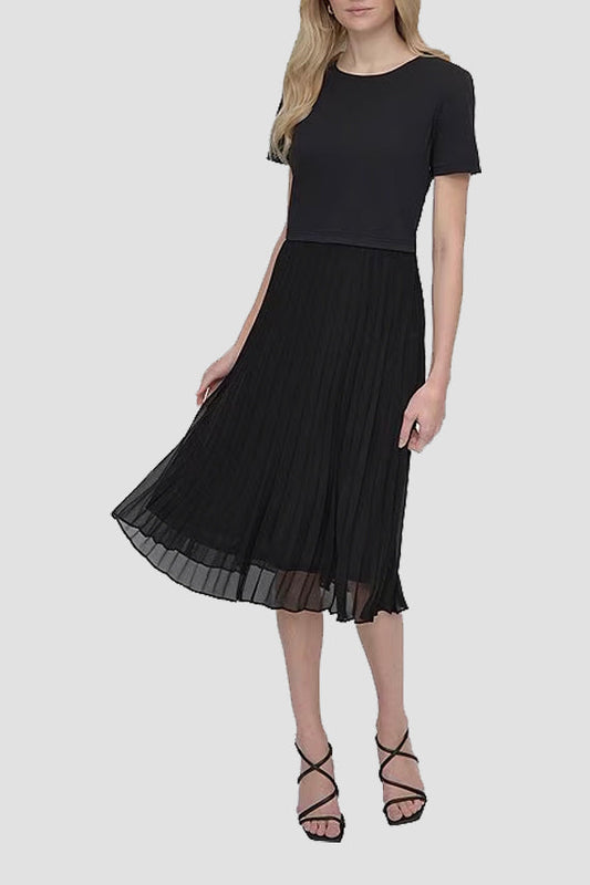 بلوزة برقبة دائرية S/S مع PL