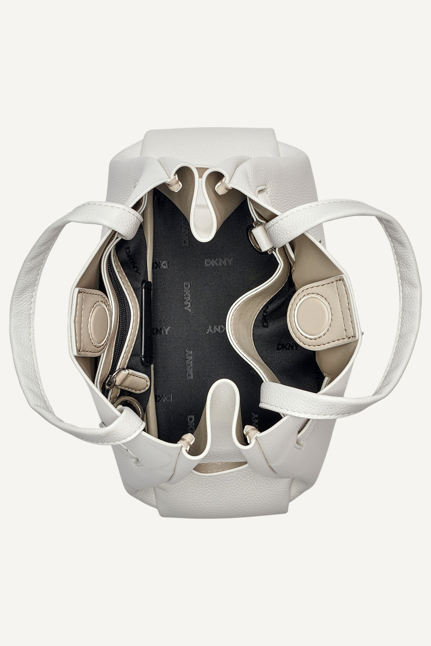 DKNY BRYAR SMALL SATCHEL BAG WHITE