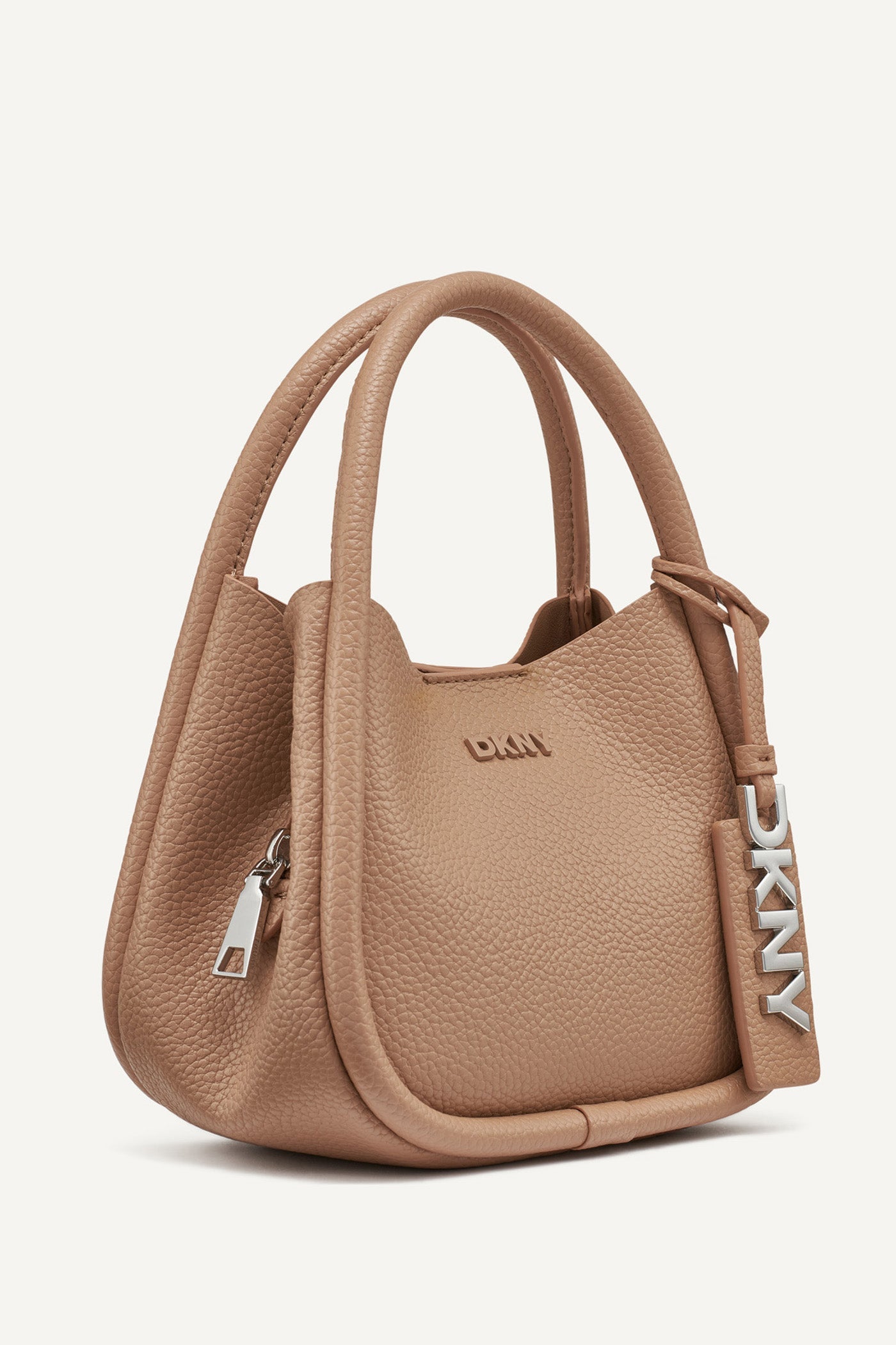 DKNY CAPRI HOBO CROSSBODY BAG BEIGE