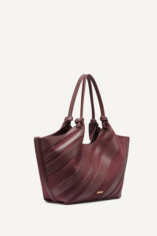 PAULA MEDIUM STRIPED TOTE