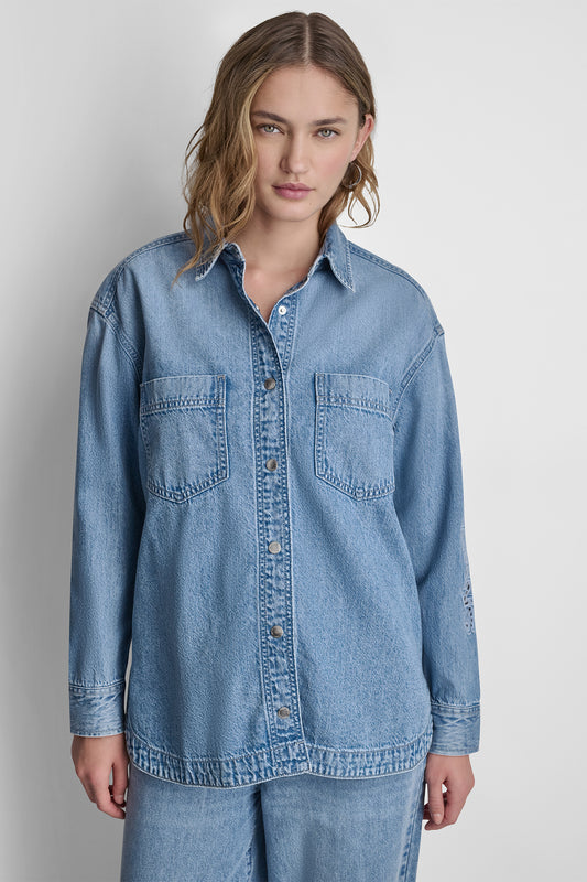 OVERSIZED SHIRT W LONG SLEEVE