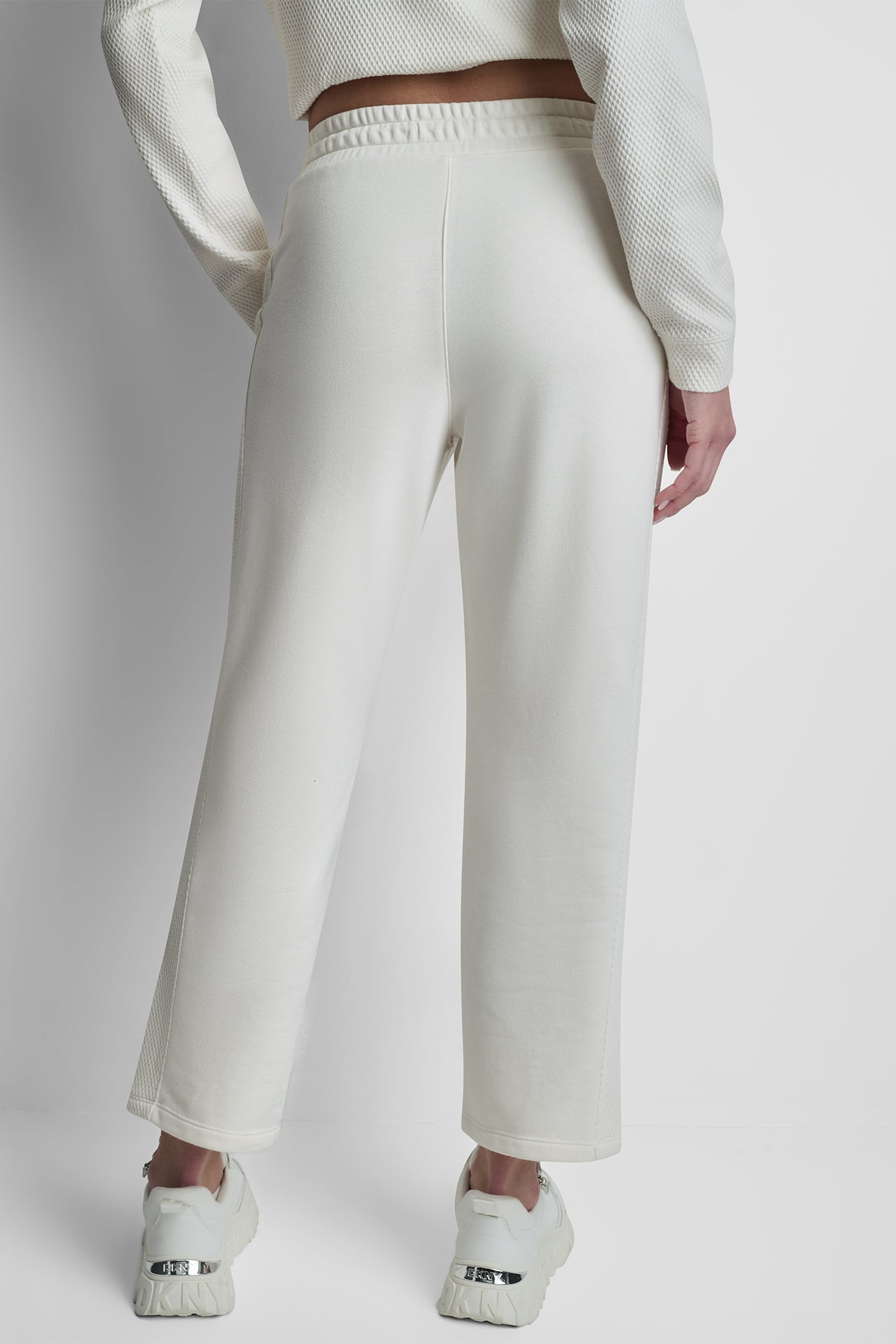 JACQUARD MIX HIGH-RISE PANTS