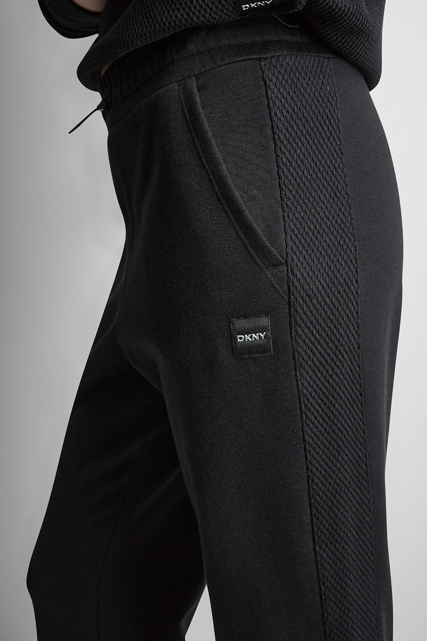 JACQUARD MIX HIGH-RISE PANTS