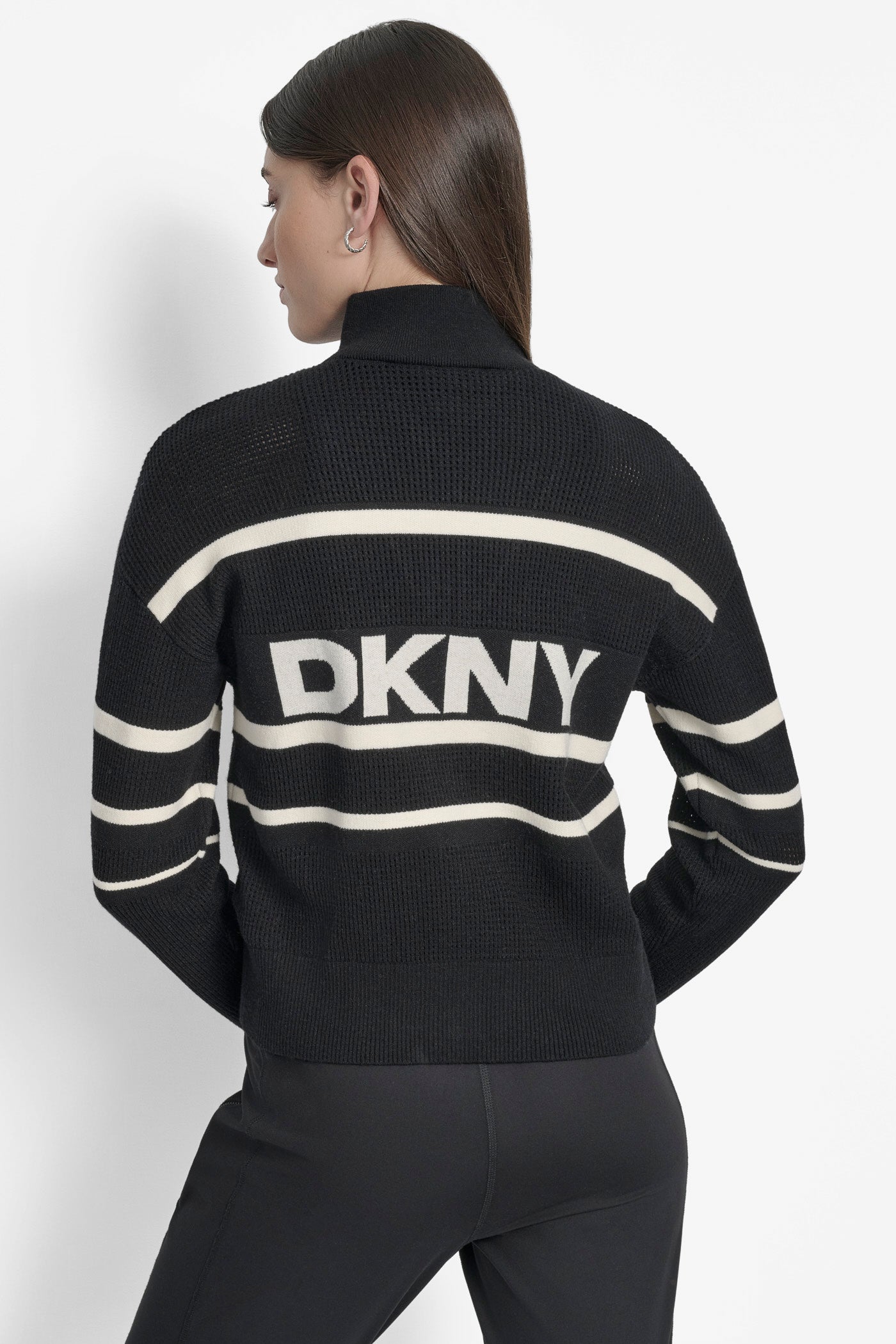 LONG SLEEVE ZIP FRONT SWEATER