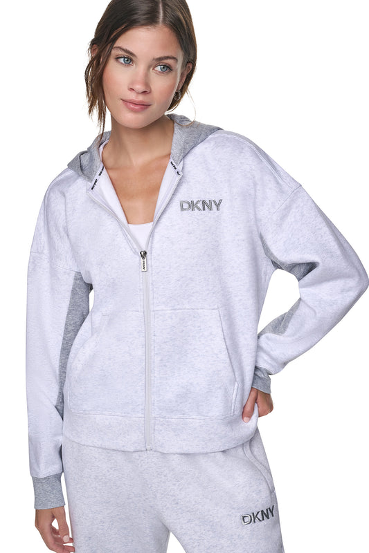 تيشيرت DKNY المطرز بلمسة معدنية