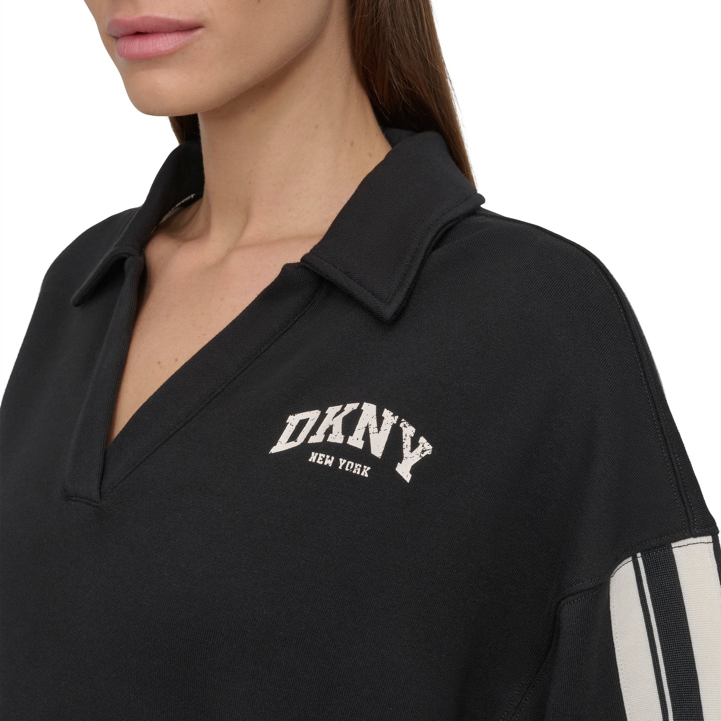 VARSITY LOGO POLO SWEATSHIRT