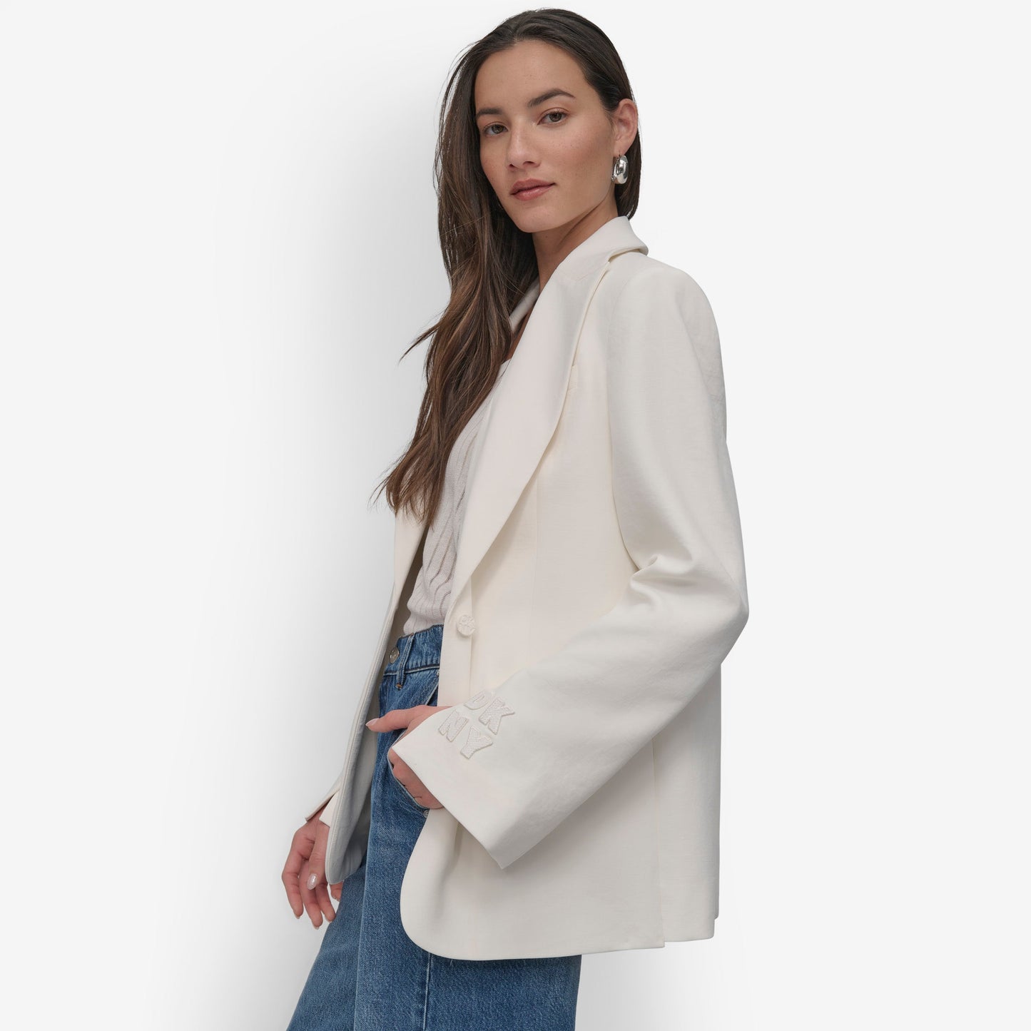 LONG SLEEVE LOGO PATCH BLAZER