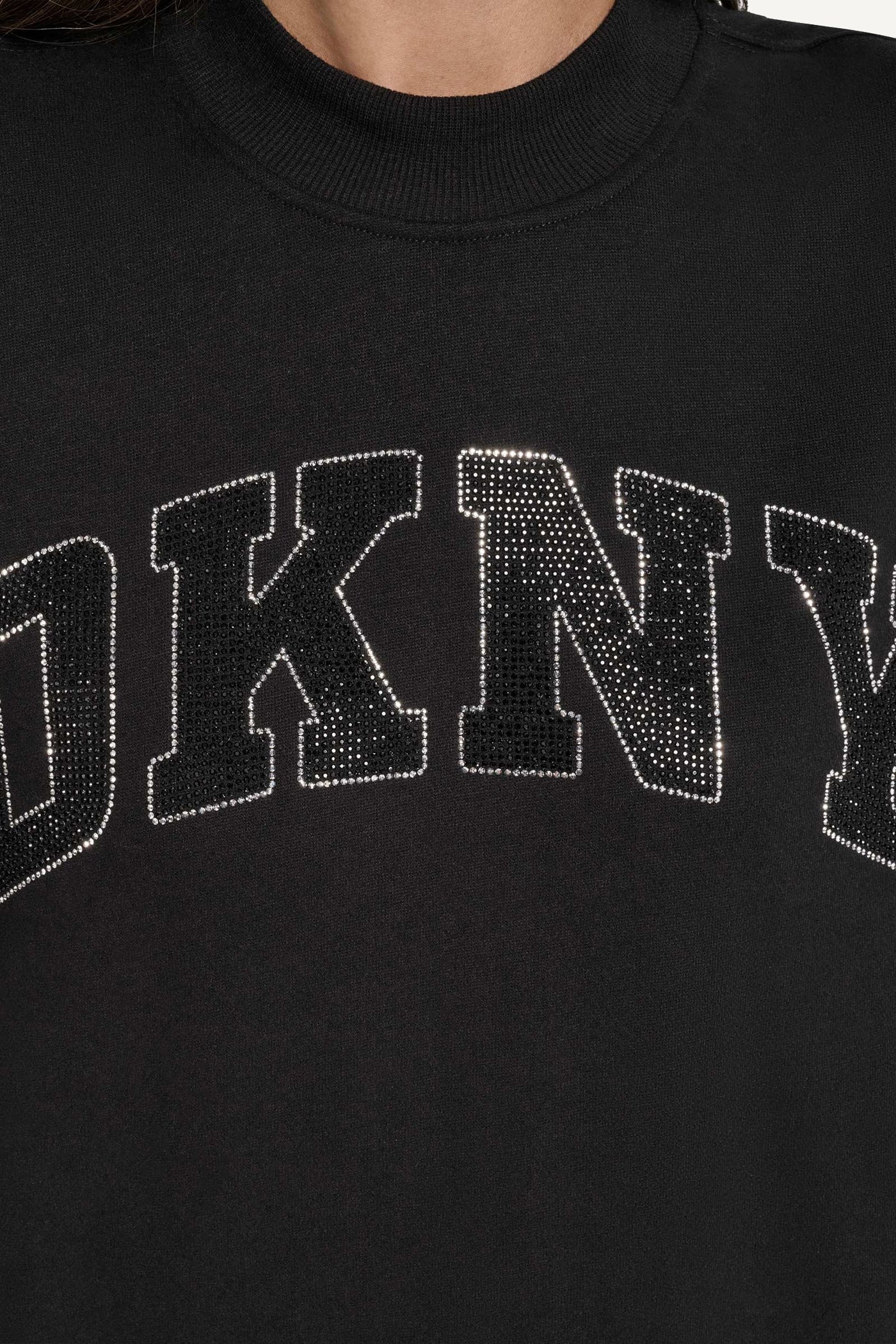 RHINESTONE LG HIGH NECK SWEATSHIRT