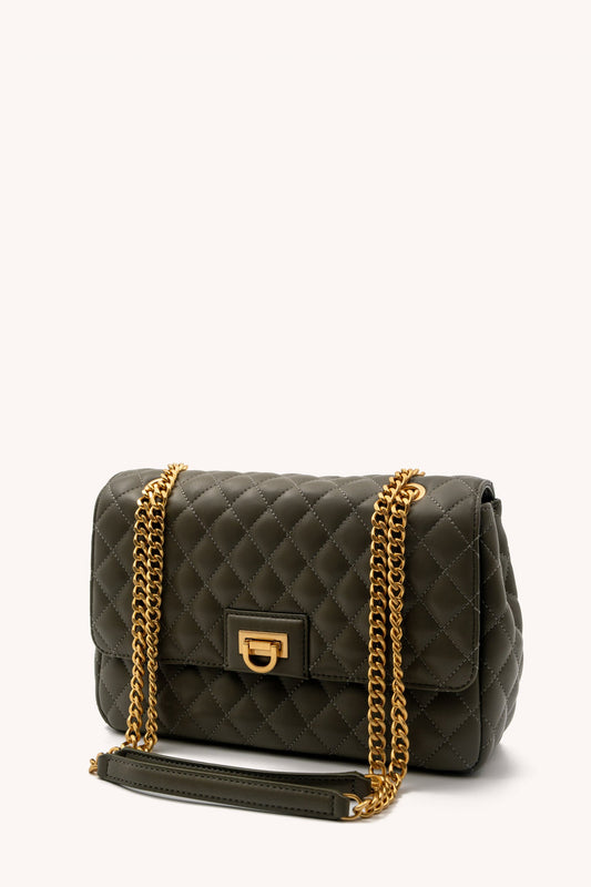 حقيبة كتف فينلي بغطاء قلاب كبيرة الحجم