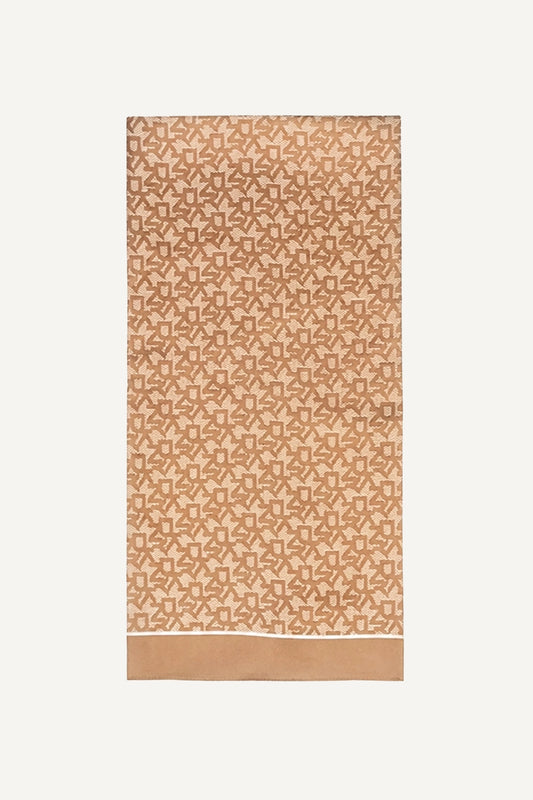 OBLONG BLOCK LOGO SCARF