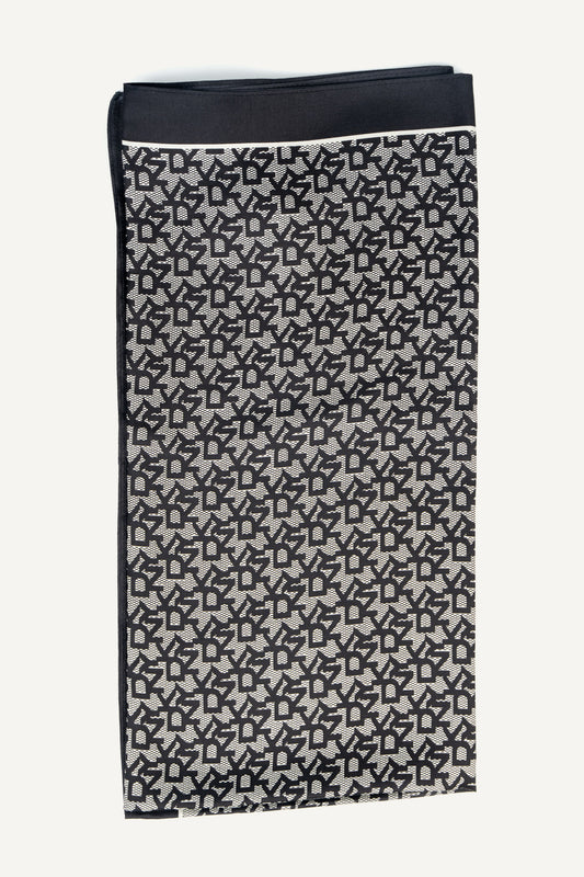 OBLONG BLOCK LOGO SCARF