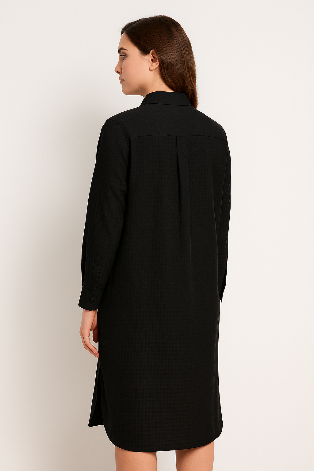 L/S BTN DOWN DRESS W