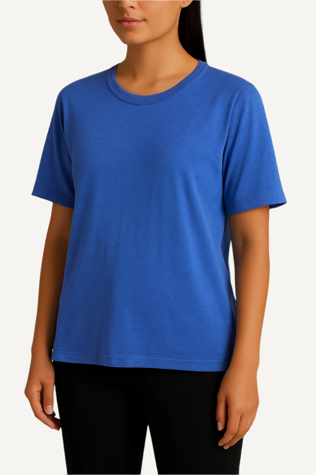SHORT-SLEEVED CREW NECK T-SHIRT