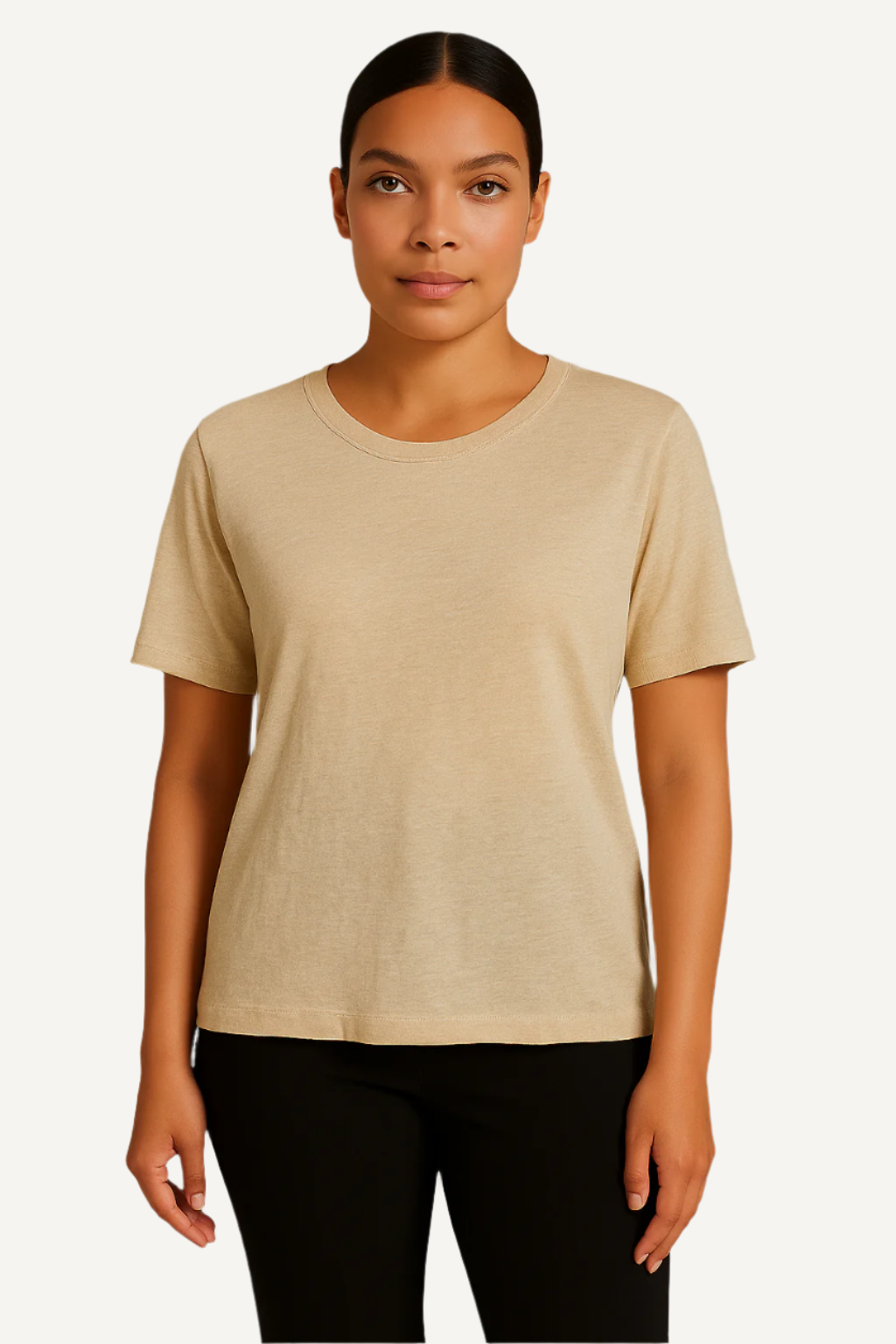 SHORT-SLEEVED CREW NECK T-SHIRT