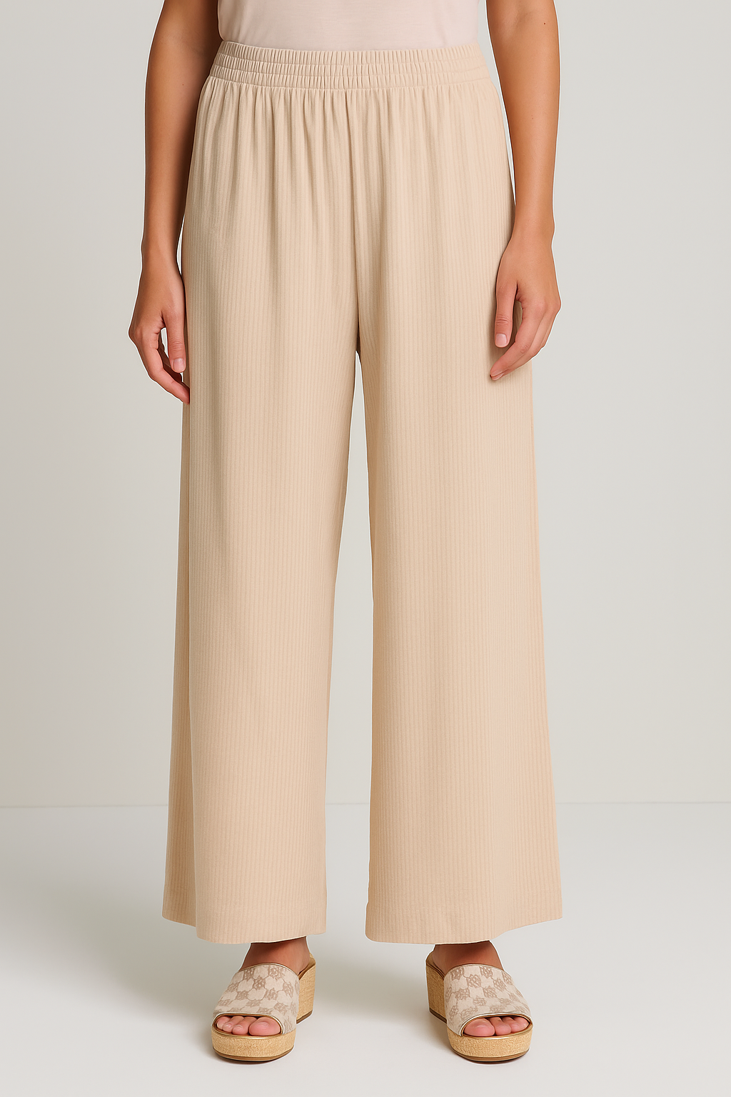 PULL ON WIDE LEG PANT
