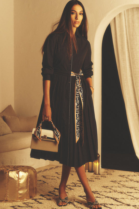 LONG SLEEVE WRAP DRESS