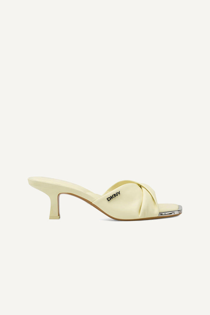 JOLAINE TWIST MID HEEL MULE