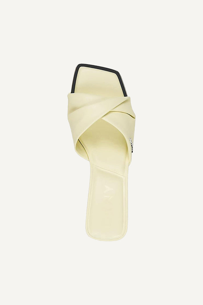JOLAINE TWIST MID HEEL MULE