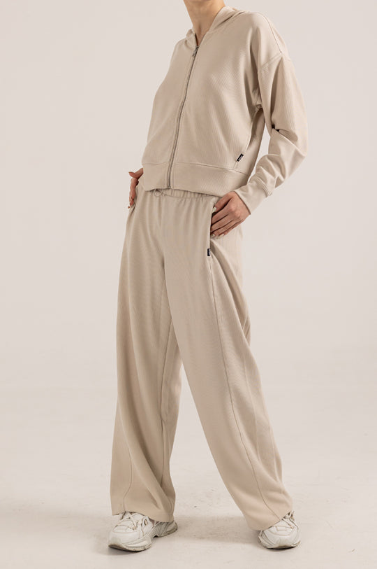 HIGHLINE RIB HIGH WAIST WIDE LEG 30" PANT