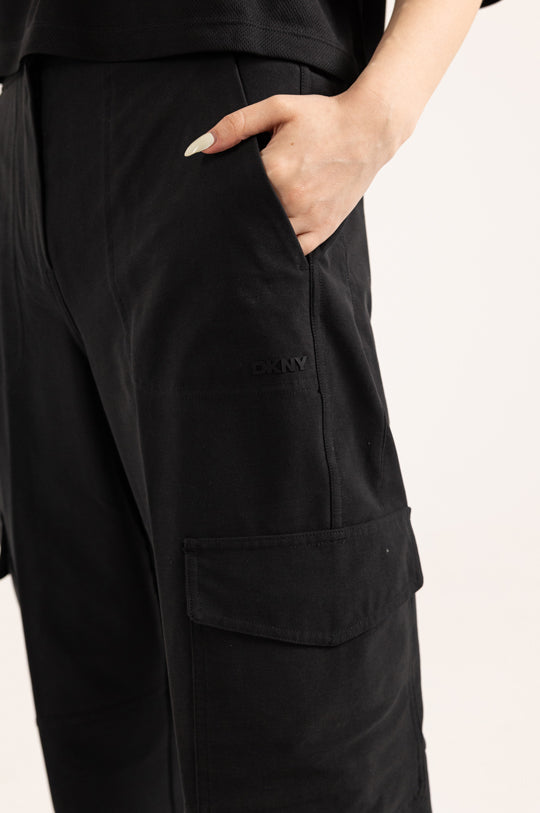 KNIT CANVAS CARGO PANT