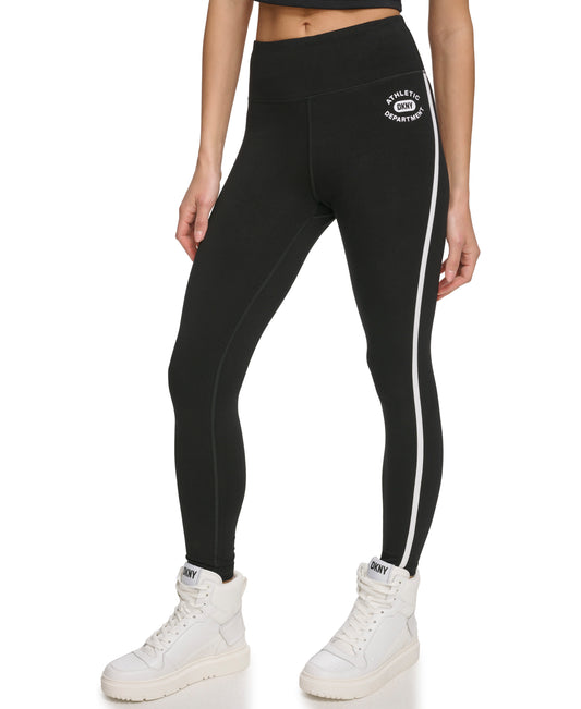 High Waist 7/8 Length Leggings With Logo