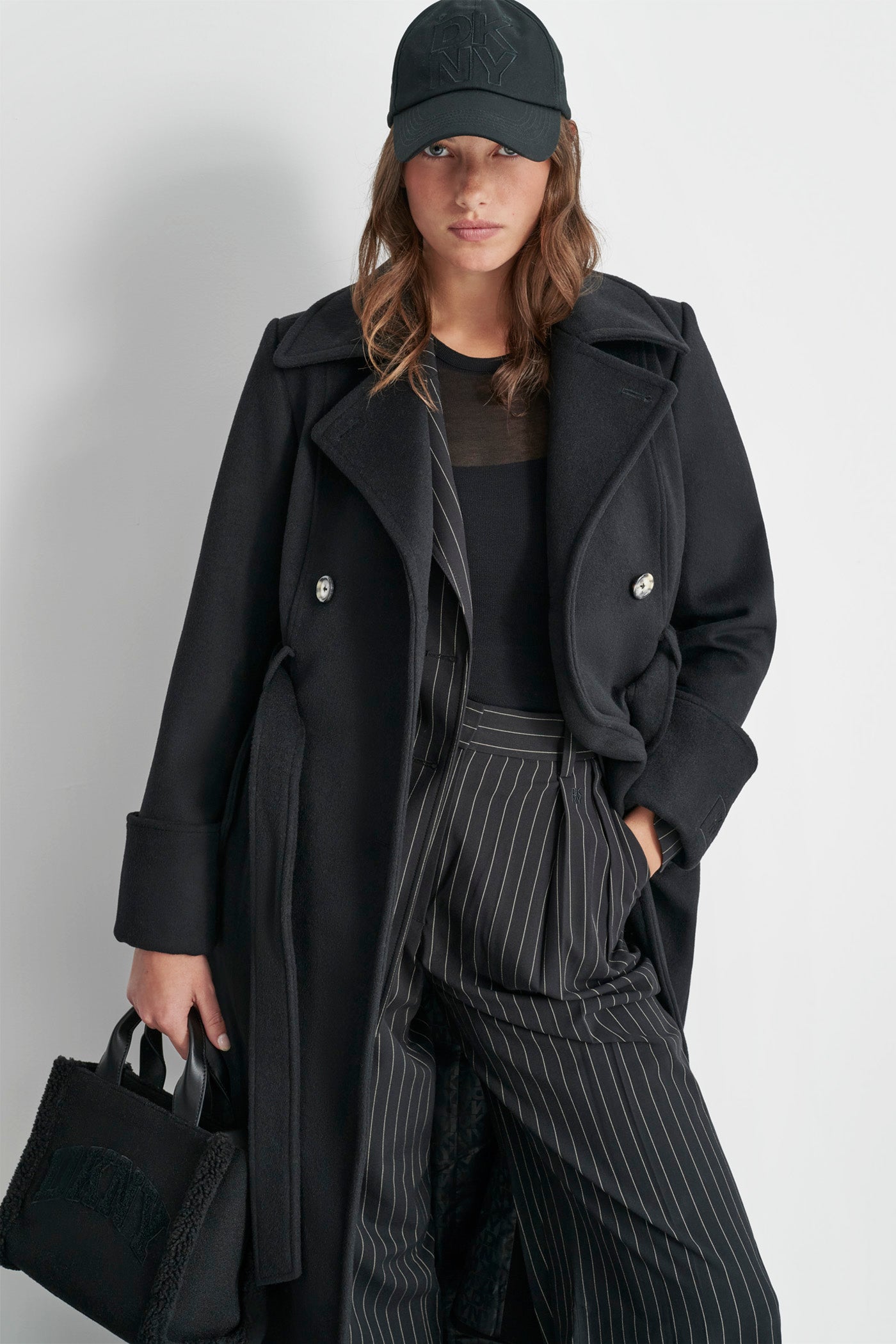 LONG SLEEVE SLIM LONG WOOL COAT