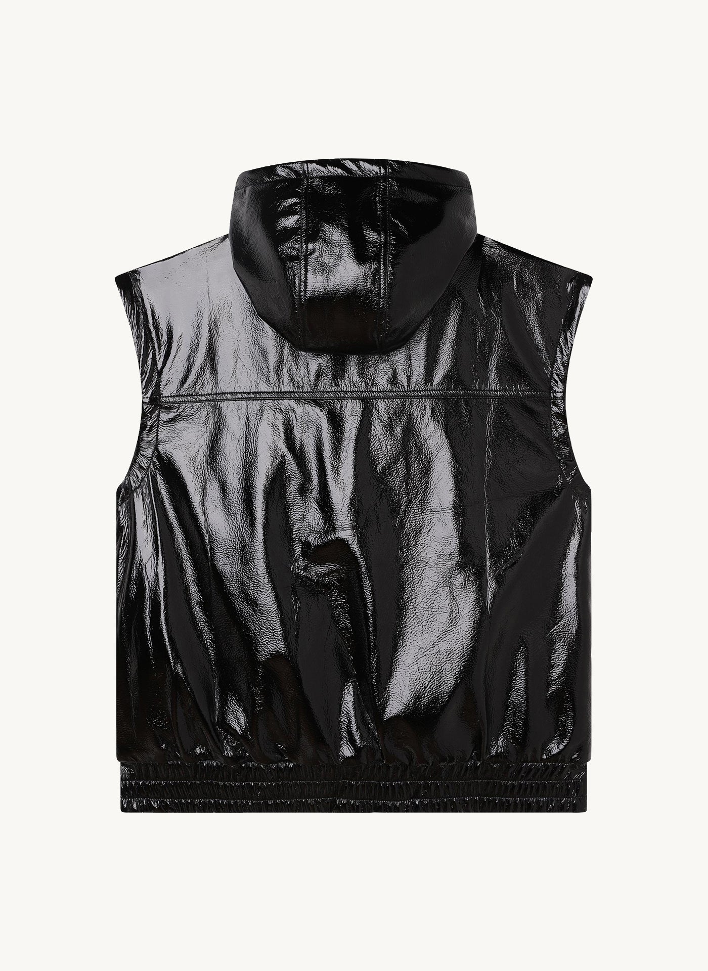 Long Sleeve Hooded Vest With Logo