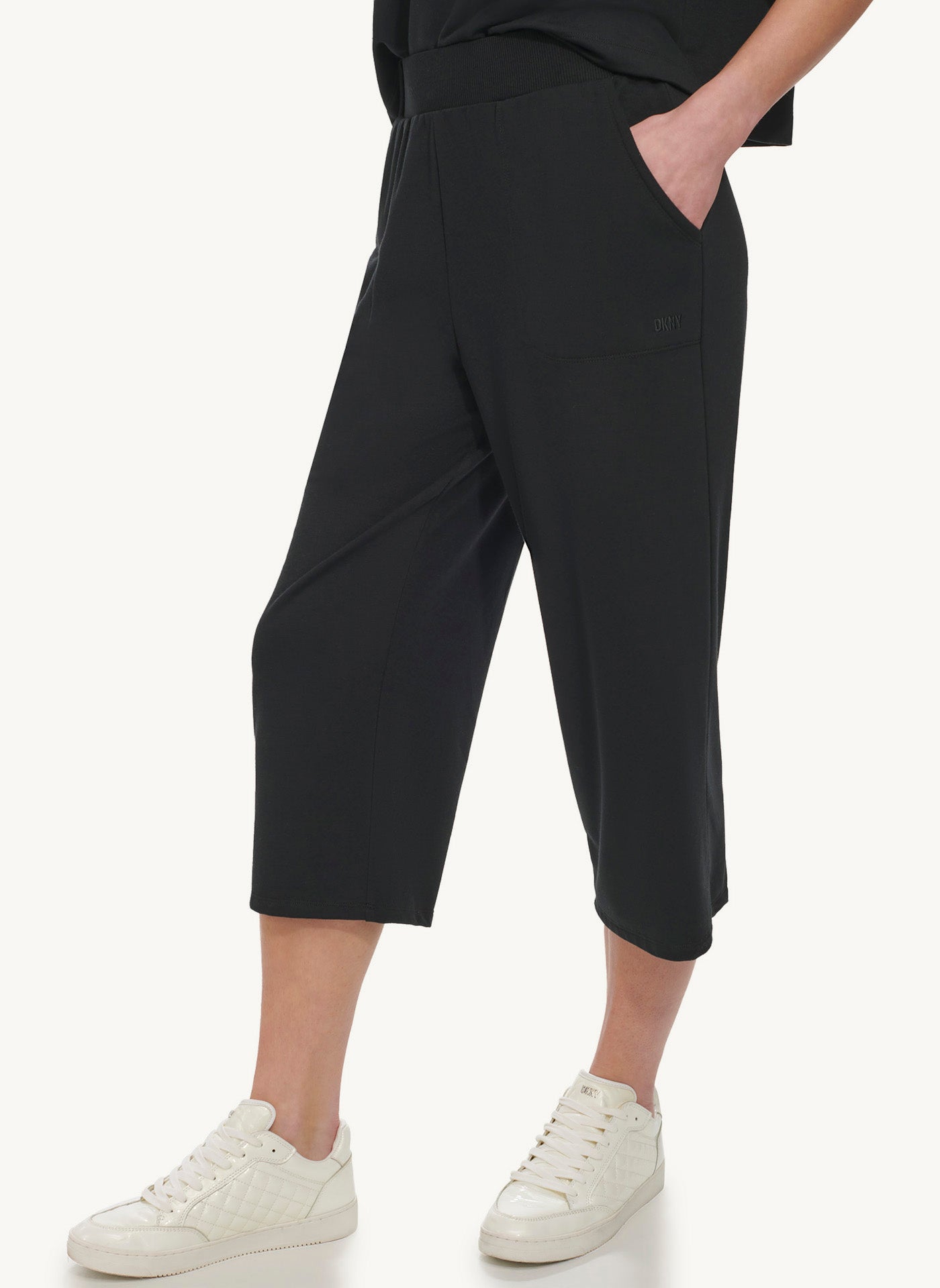 Cropped Wide Leg Pant With Pockets