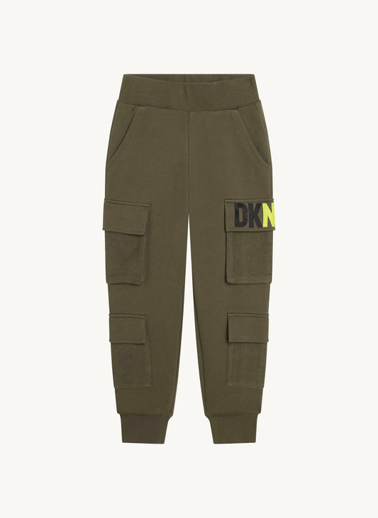 Jogger With Patch Pockets And Logo