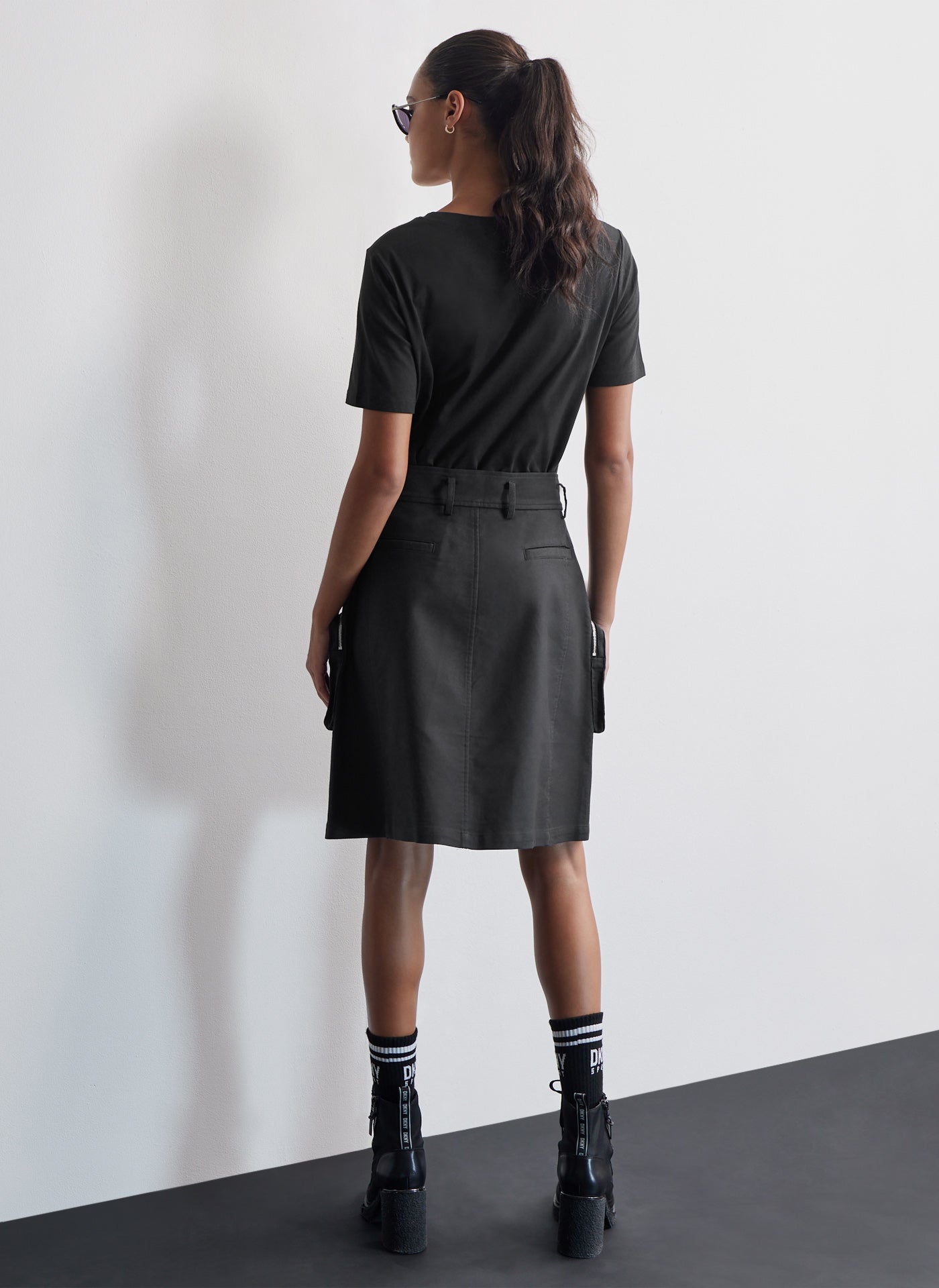 Cargo Midi Skirt Withpockets