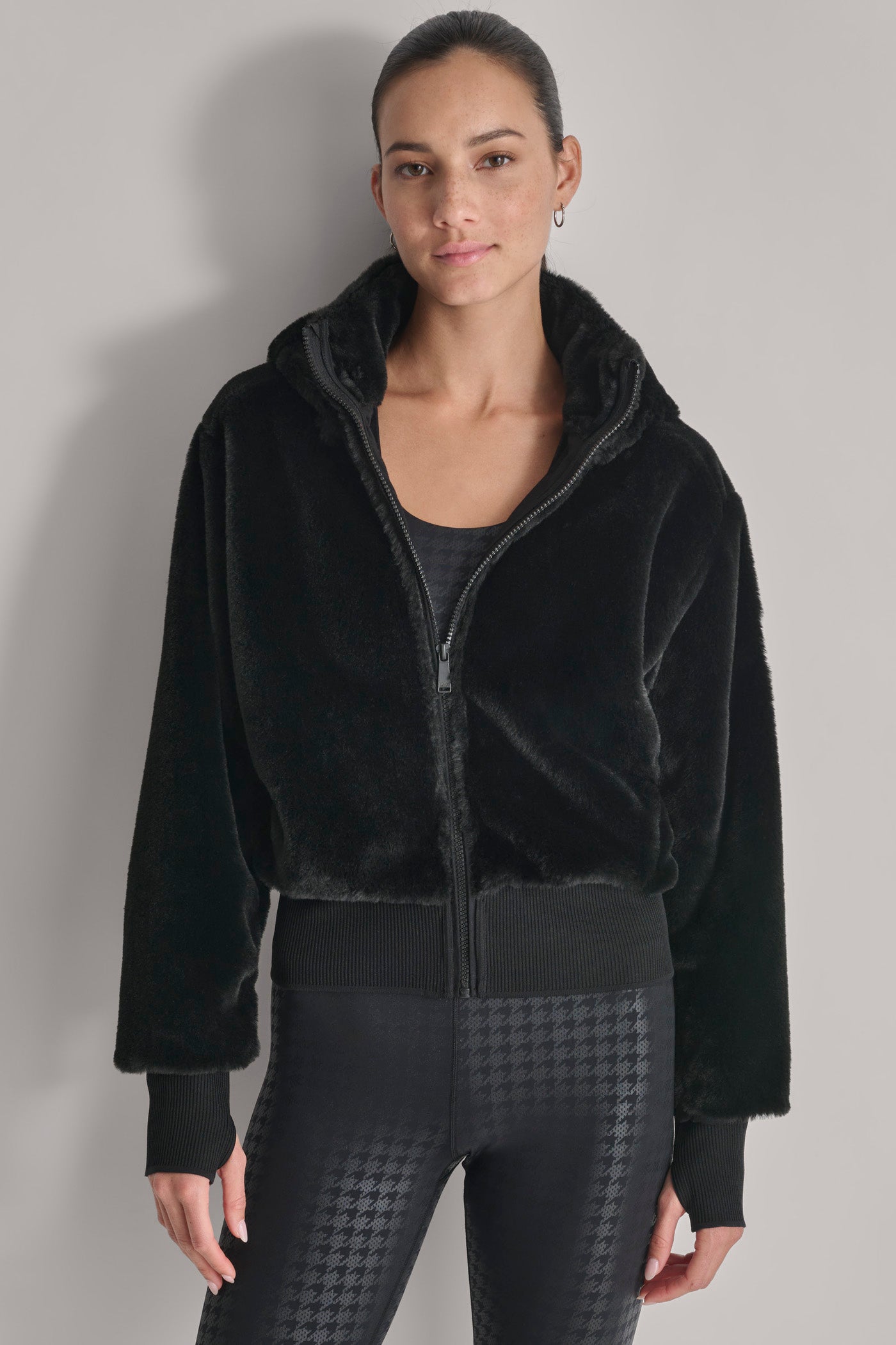 FULL ZIP TEDDY FUR JACKET