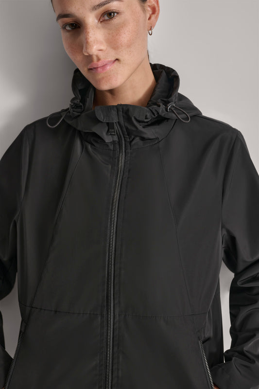 FULL ZIP WINDBREAKER WITH HOOD