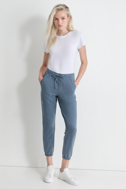 SMOCKED WAISTBAND JOGGER WITH POCKETS