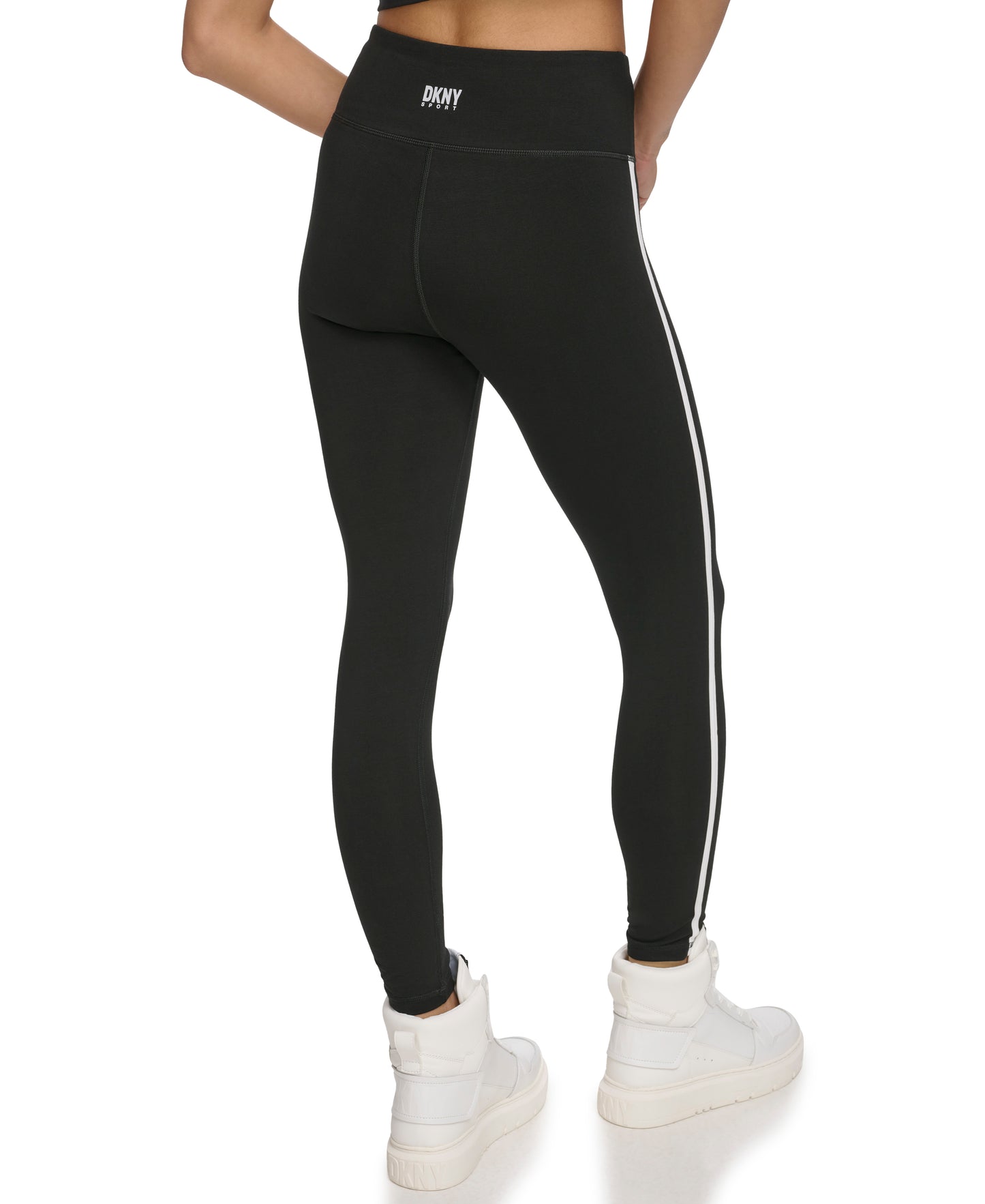 High Waist 7/8 Length Leggings With Logo