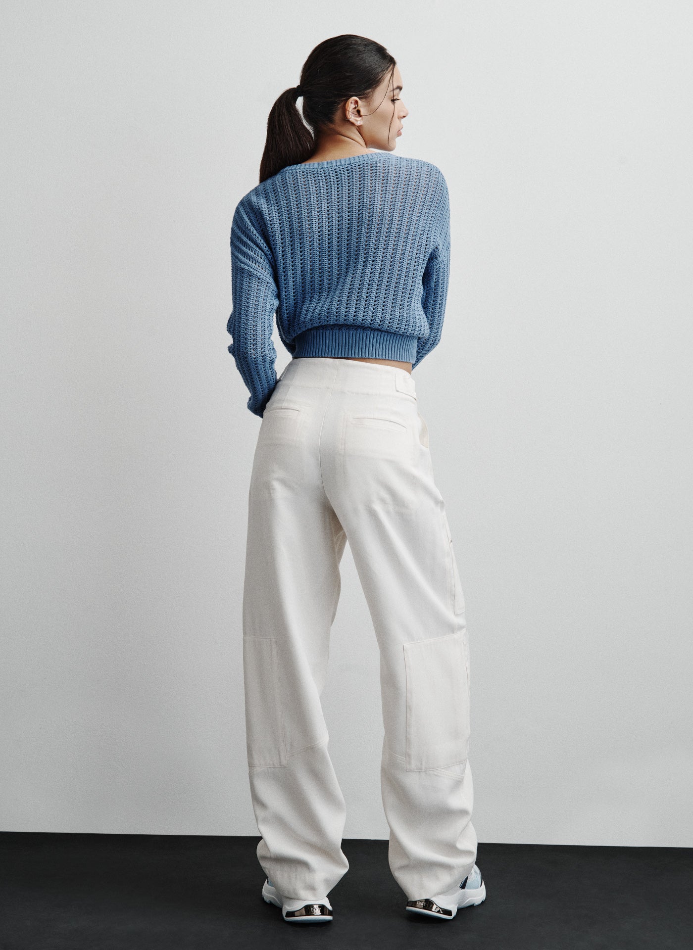 Wide Leg Cargo Trousers