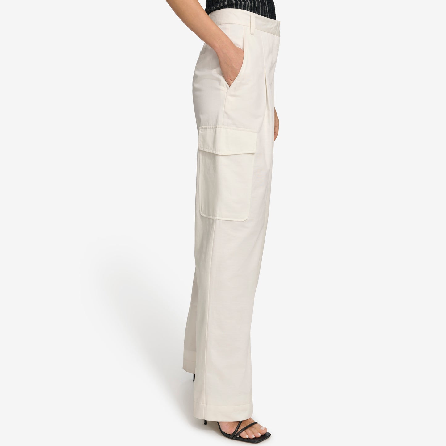 Wide Leg Cargo Trousers