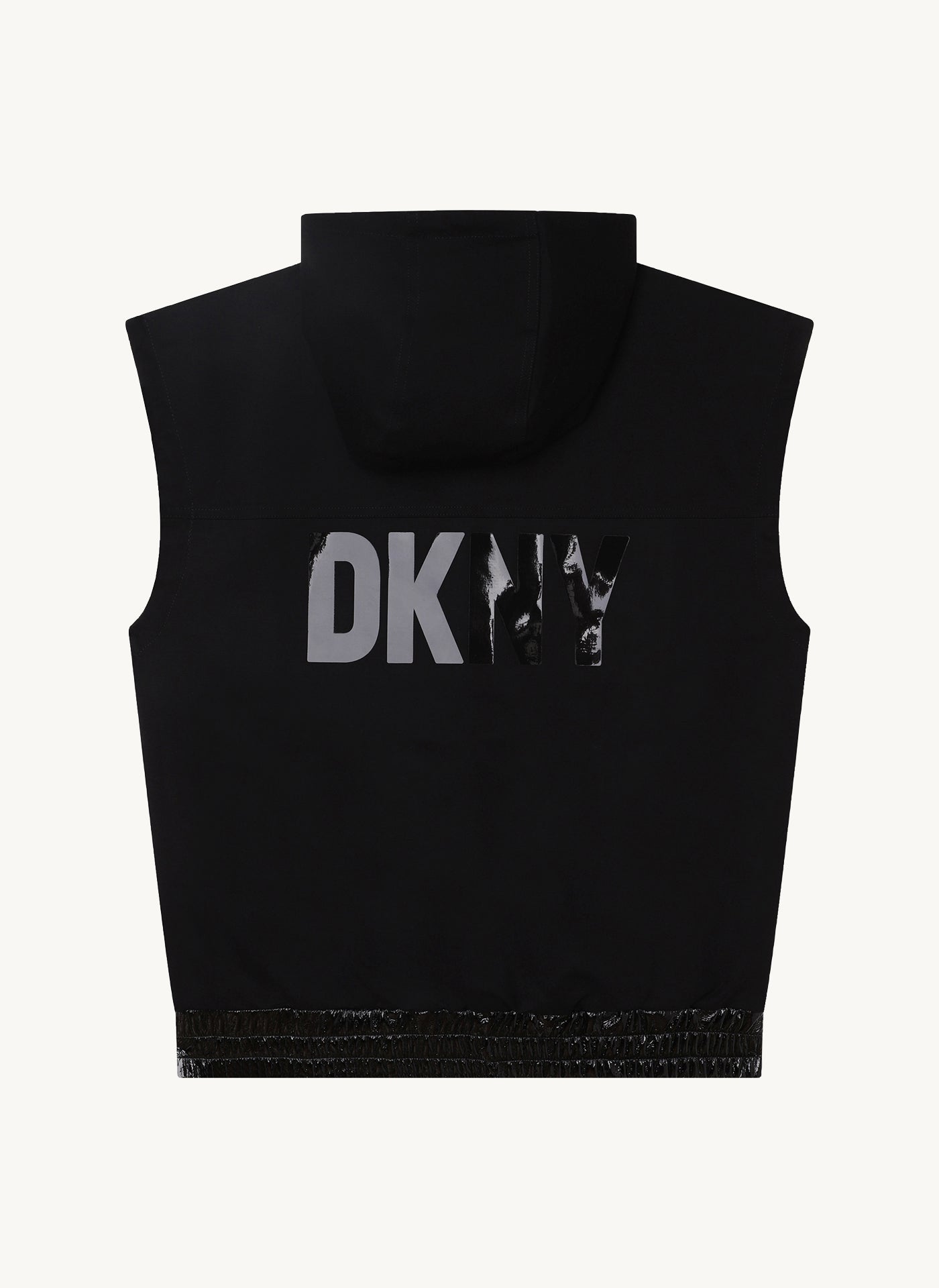 Long Sleeve Hooded Vest With Logo