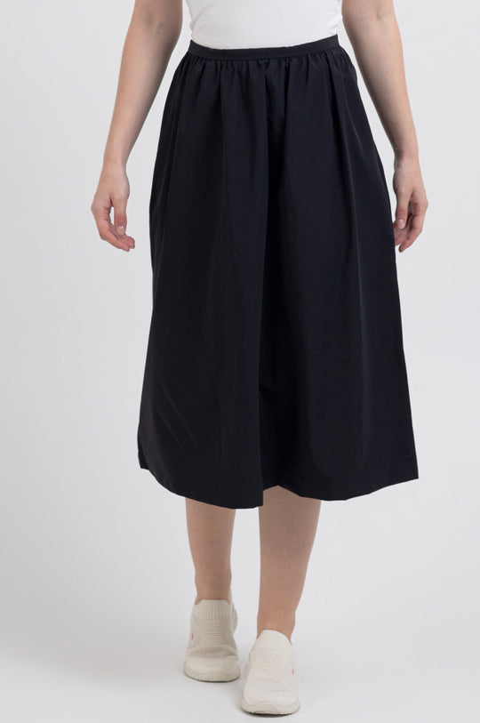 LONG A-LINE MIDI SKIRT