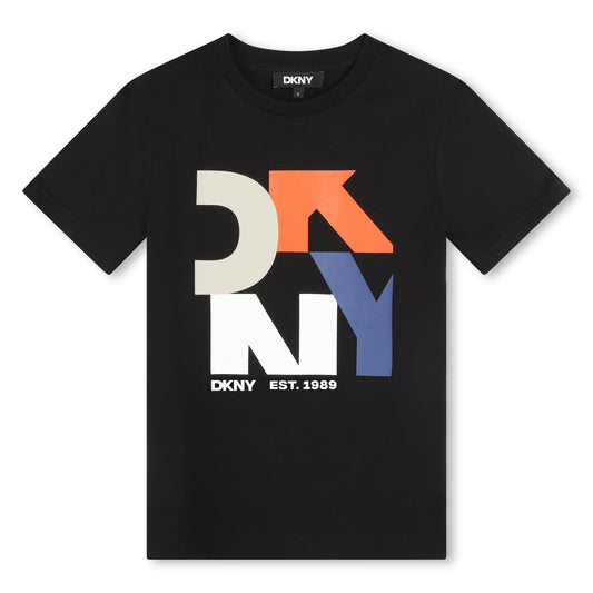SMALL SLEEVE CREW NECK TEE WITH LOGO