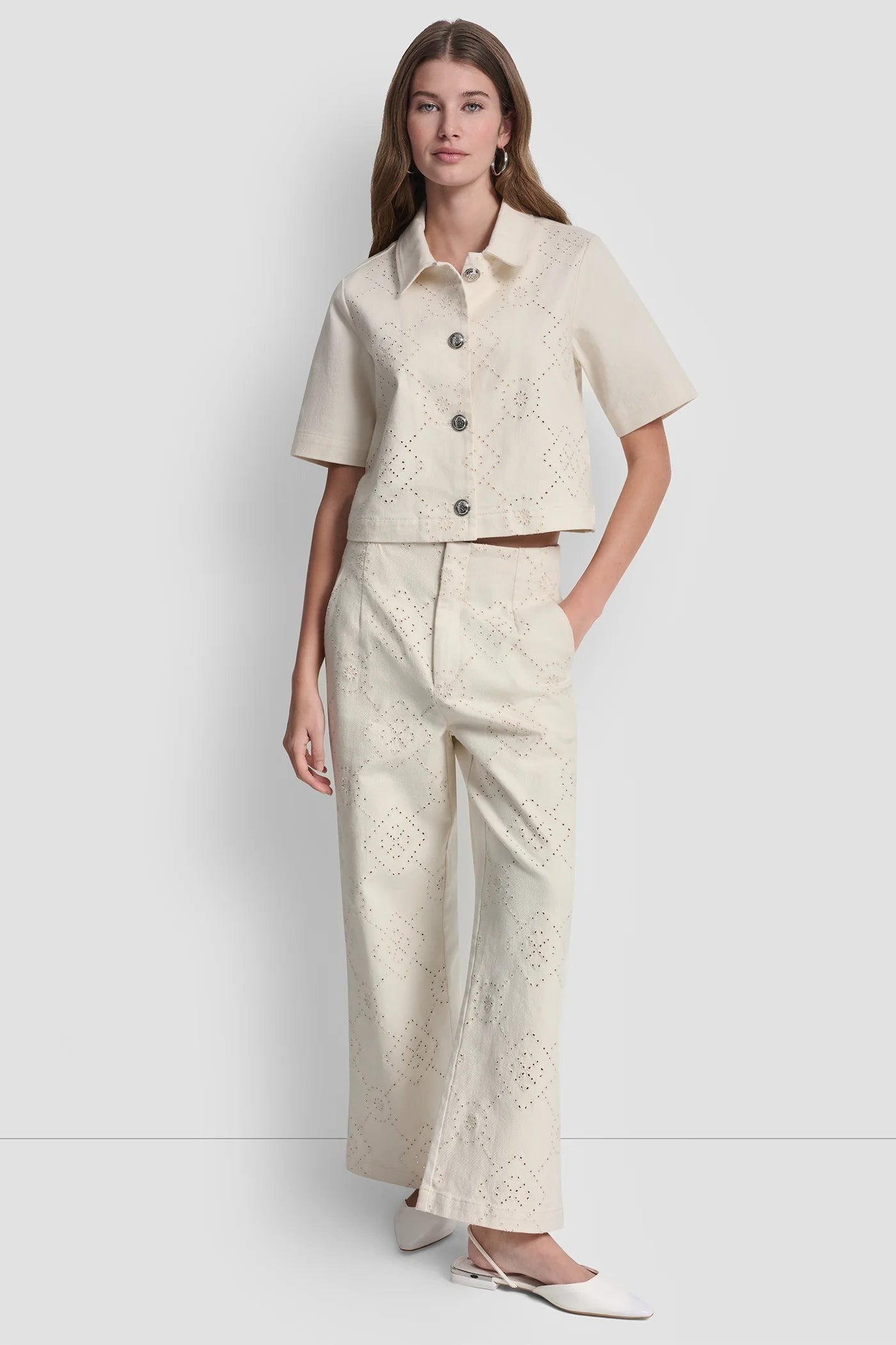 SHORT SLEEVE BUTTON JACKET