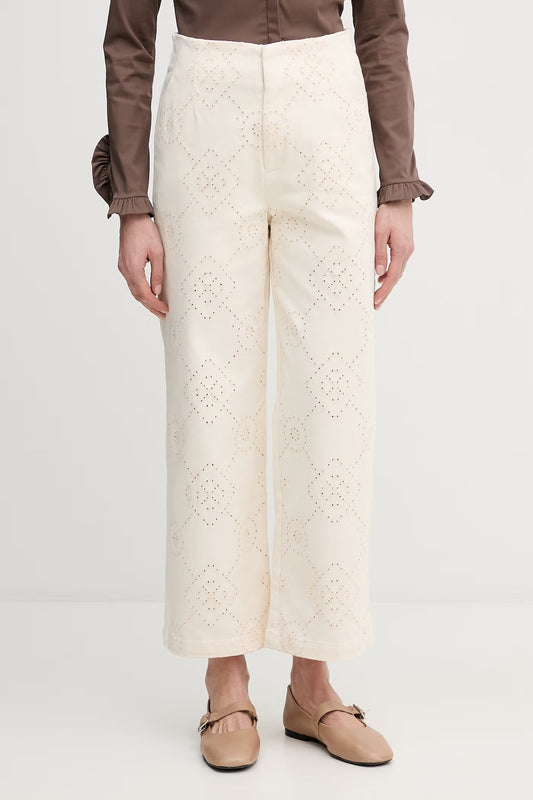 HIGH RISE ANKLE WIDE LEG PANTS
